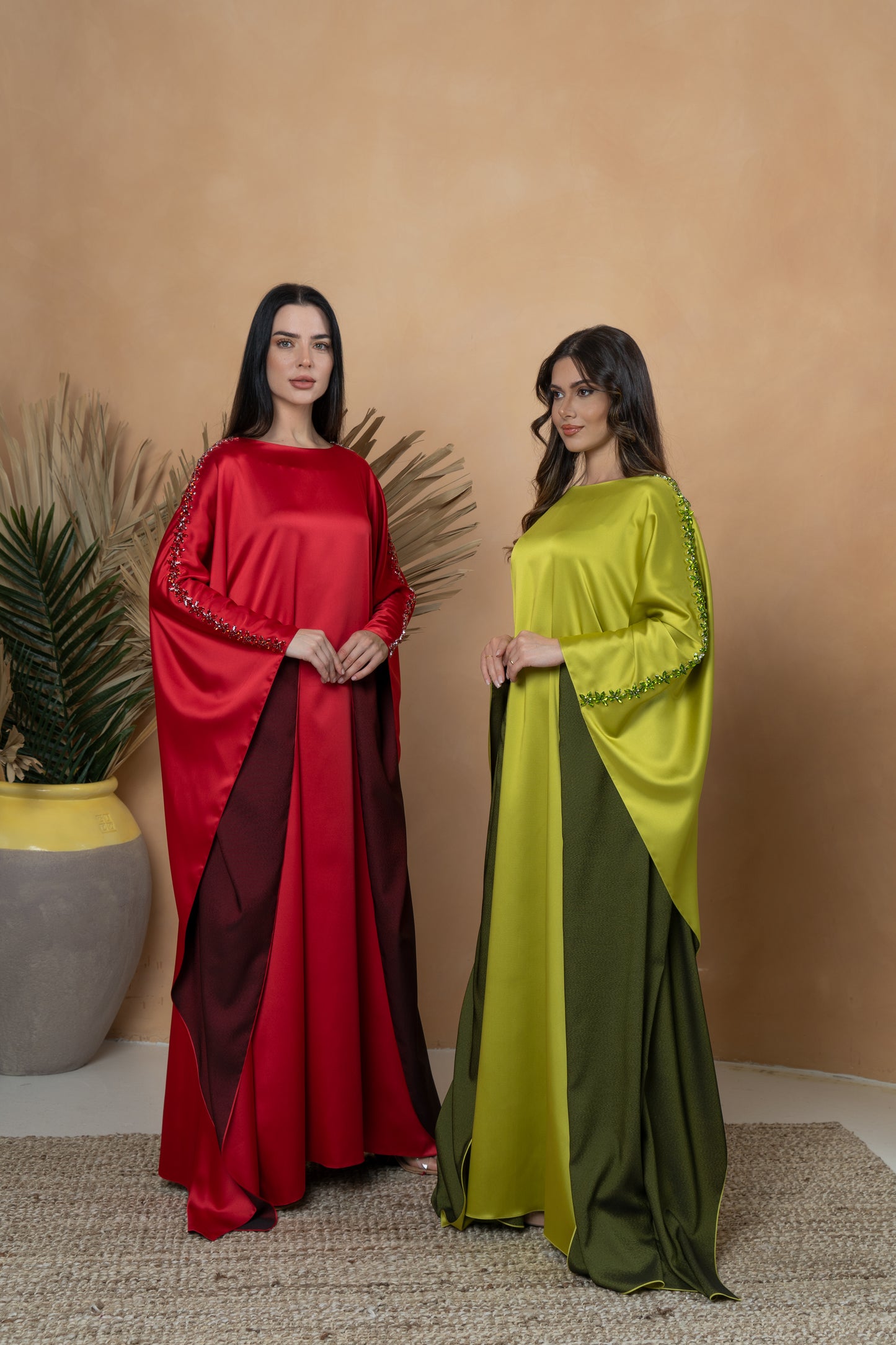 GREEN CRYSTAL KAFTAN