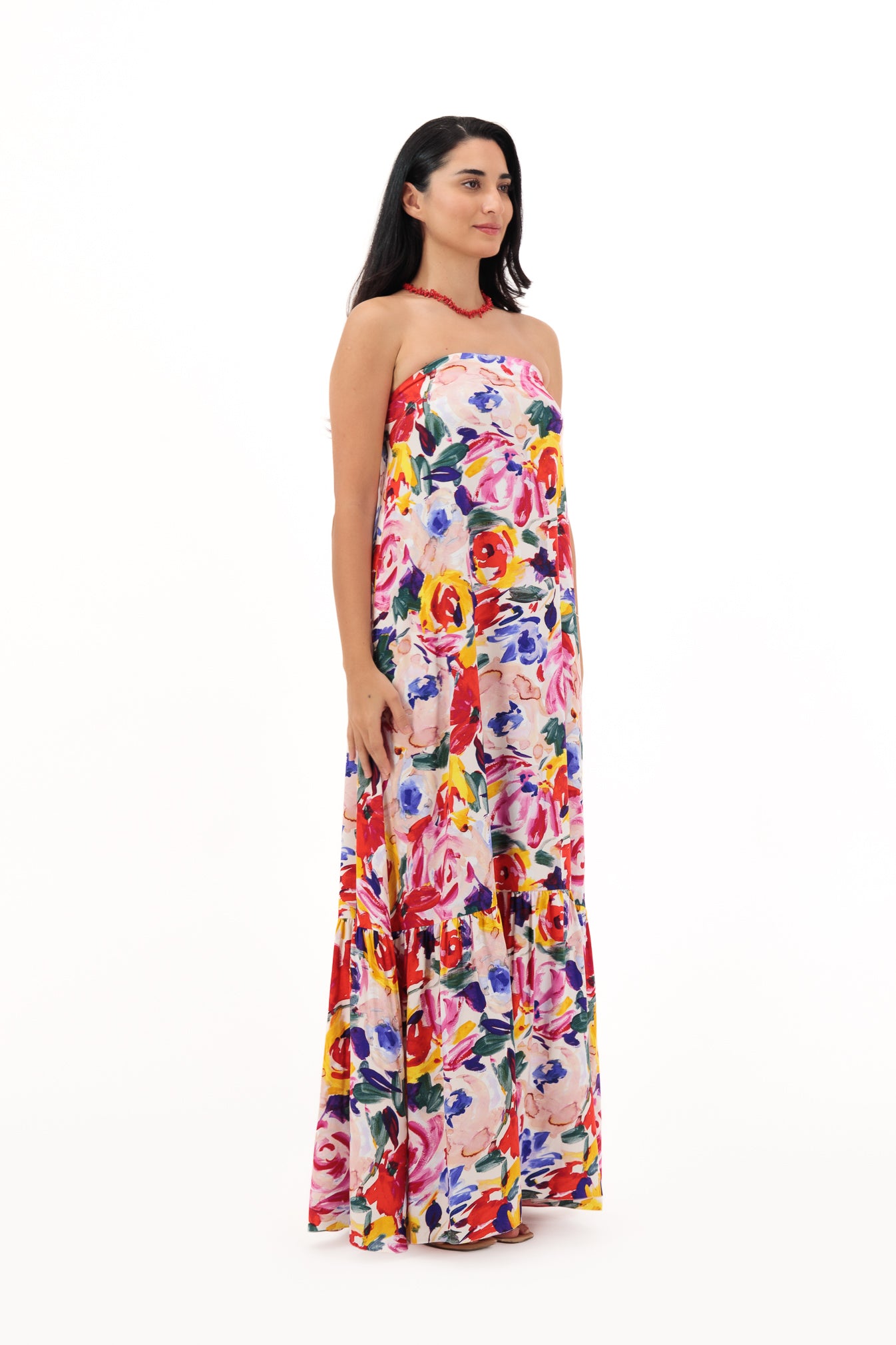 Meadow Muse – Sleeveless Relaxed Floral Dress