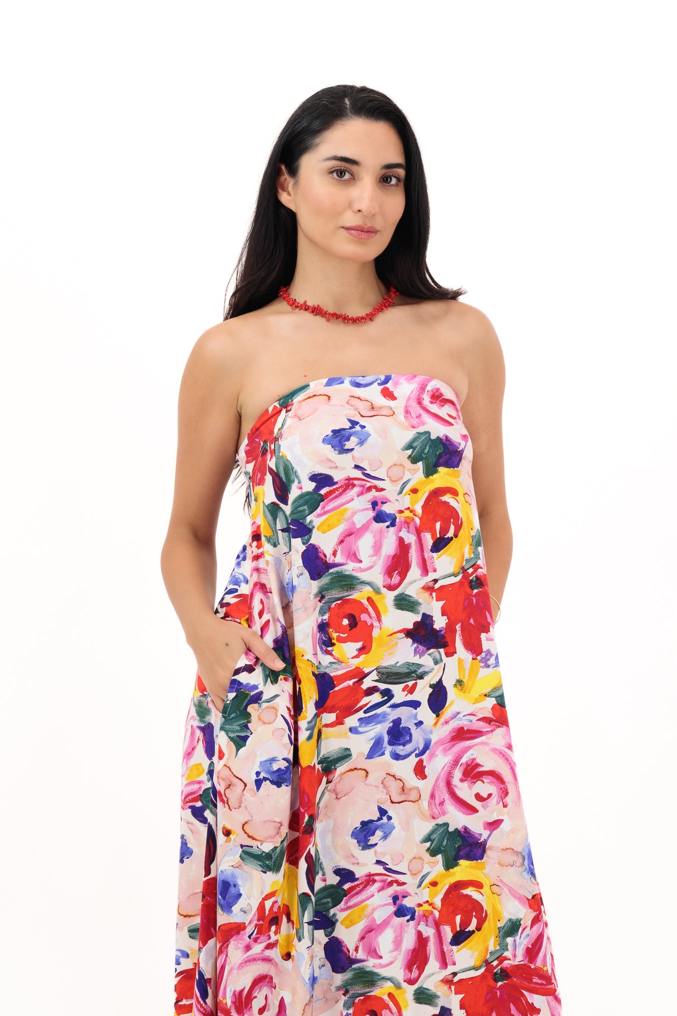 Meadow Muse – Sleeveless Relaxed Floral Dress