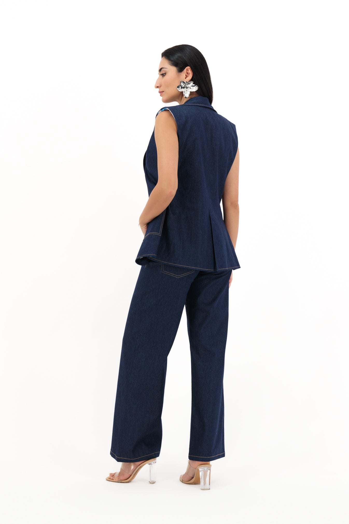 Denim Muse – Chic Jeans Suit Set