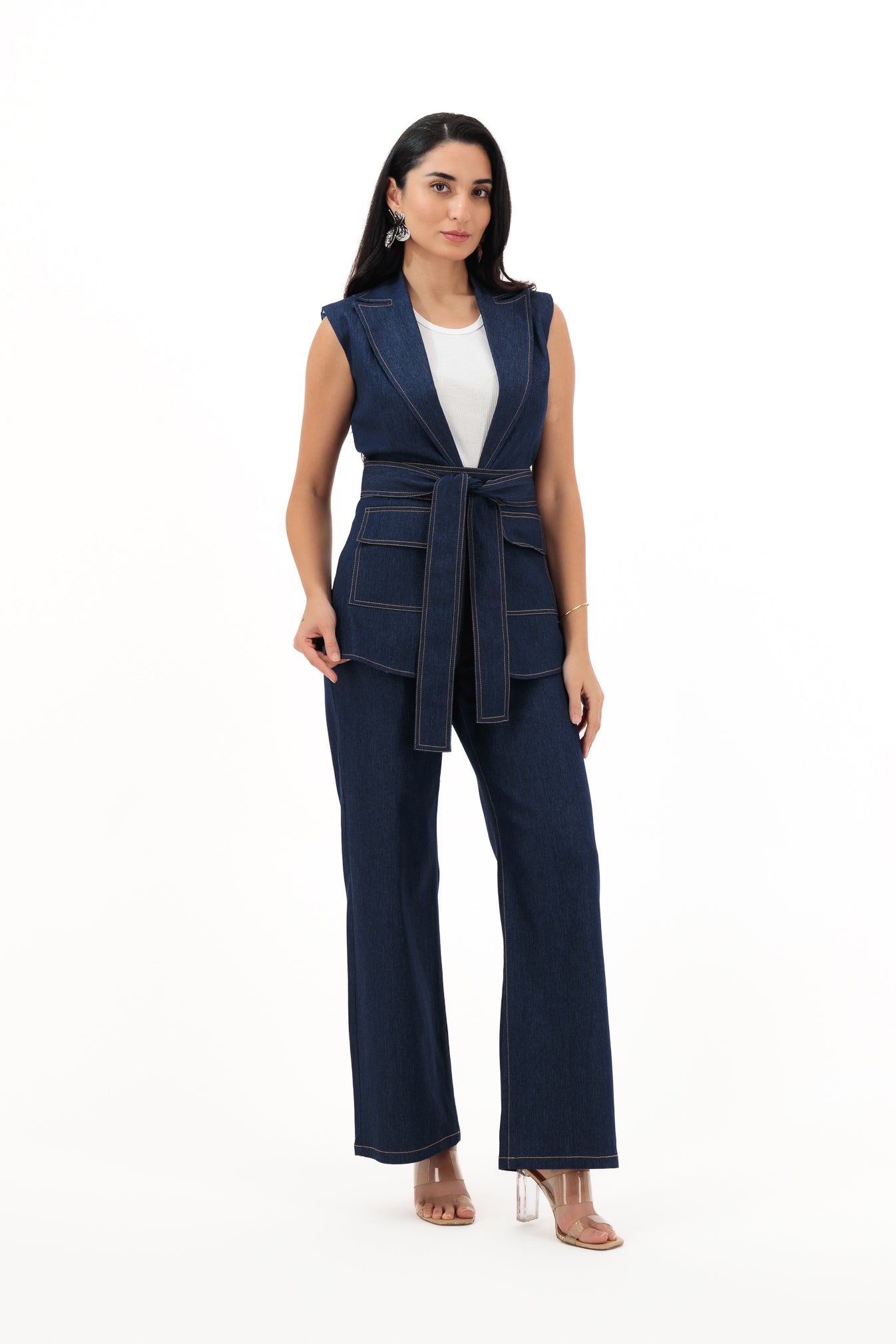 Denim Muse – Chic Jeans Suit Set