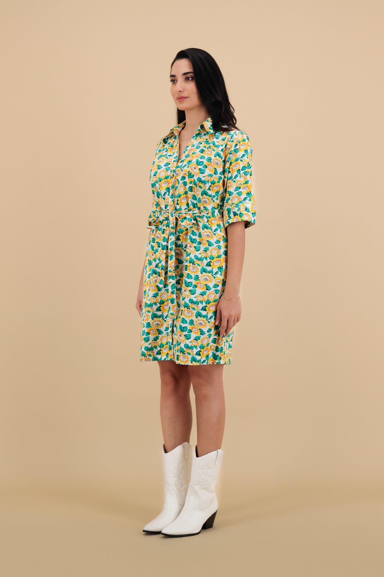 Sunflower – Chic Floral Midi Dress