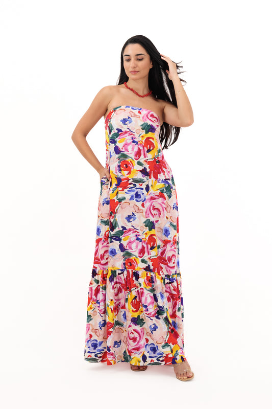 Meadow Muse – Sleeveless Relaxed Floral Dress
