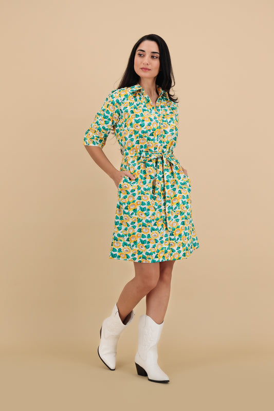 Sunflower – Chic Floral Midi Dress